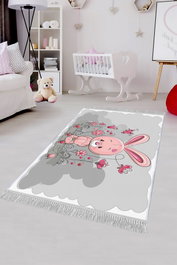 Conceptum Alfombra de Terciopelo ELS555 Multicolor 80 x 120 cm
